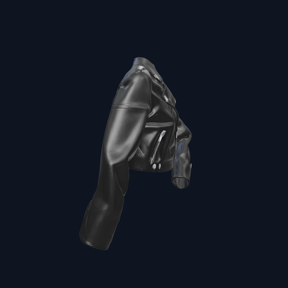 Stylish Leather Jacket D Model Pack